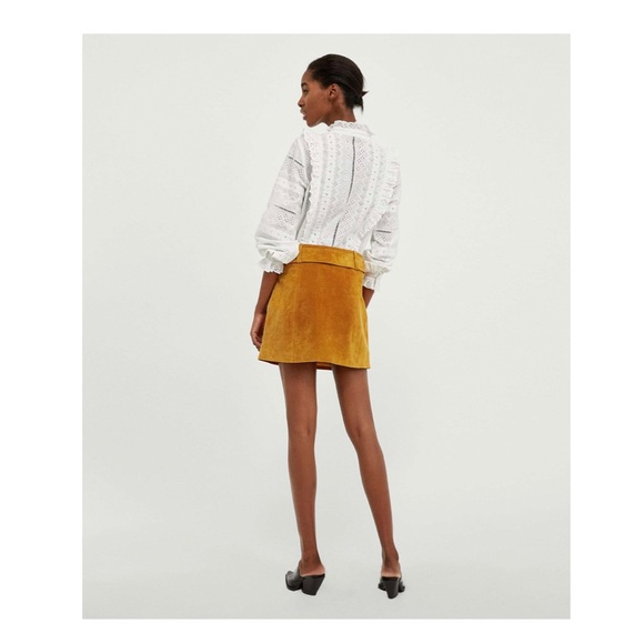 Zara Faux Suede Skirt - Picture 2 of 7